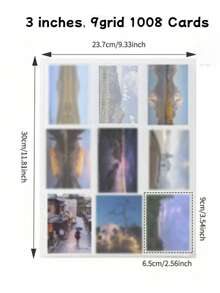 3/4/5/6/7 Inch Frosted Transparent Snap Button Photo Album, 80/160/200 Card Slots, Suitable For Storing Photos And Postcards - White - View 29