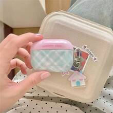 Ins简约撞色格子波点3耳机盒Pro2保护套新款4新鲜苹果无线蓝牙2.0小众 - 彩色 - 查看 18