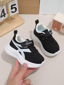 1 par de zapatos deportivos, casuales y de estudiante, de diseño con , de tela y PU, de suela suave y ligera, de estilo clásico, adecuados para todas las estaciones, unisex