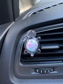 Cute Turtle Car Air Vent Fragrance Holder, Creative Car Interior Decor - Laser Turtle Air Outlet - View 16