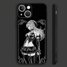 Custodia per telefono Anime Mass D- compatibile con 16, 15, 14, 13, 12, 11, Pro, Max, Plus, Mini, X, XS, XR, 8, 7, 6, S, SE, in morbido colore nero - Z2 - Visualizzare 9