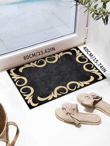1 Buah, Keset Lantai Bermotif Simetris Terbuka, Cocok Untuk Kamar Mandi, Kamar Tidur, Dapur, Ruang Cuci, Akses Masuk, Keset Lantai - MultiWarna - View 8