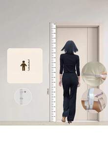 1pc Growth Record Height Sticker, Height Ruler Sticker Wall Art Bedroom Decor Decor Stickers Home Decor Living Room Wall Paper Wall Stickers Party Decorations Living Room Decor Bedroom Office Decor Home Decor Items Personalised Stickers
