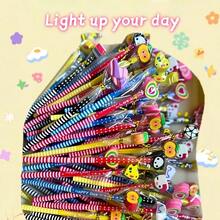 15/30 piezas + 1 sacapuntas, color aleatorio, lápices de madera HB con borradores - Diseño creativo con forma de animales coloridos, borradores reemplazables, material de madera natural adecuado para la escuela, la oficina y los suministros de arte, lápices lindos, papelería escolar, diseño interesante, suministros duraderos