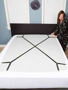 2 piezas Sujetadores elásticos ajustables para sábanas, Sujetadores de sábanas de uso pesado para colchón, ropa de cama, tienda de campaña, uso doméstico