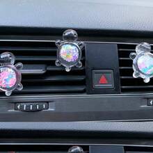 Cute Turtle Car Air Vent Fragrance Holder, Creative Car Interior Decor - Laser Turtle Air Outlet - View 18