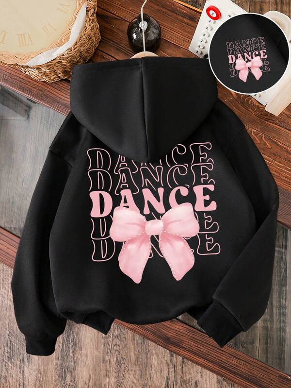 Toddler Girls' Butterfly Decor Warm Hoodie Sweatshirt