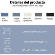 AKASENKO Manteles,Mantel Cuadrado de Jacquard, Resistente al Agua, sin Arrugas, a Prueba de derrames,para bufetes, Eventos, Fiestas, cenas, Cuadrados o Redondos. (Cuadrado-Gris, 140 * 140cm) - Cuadrado-Gris - Ver 5