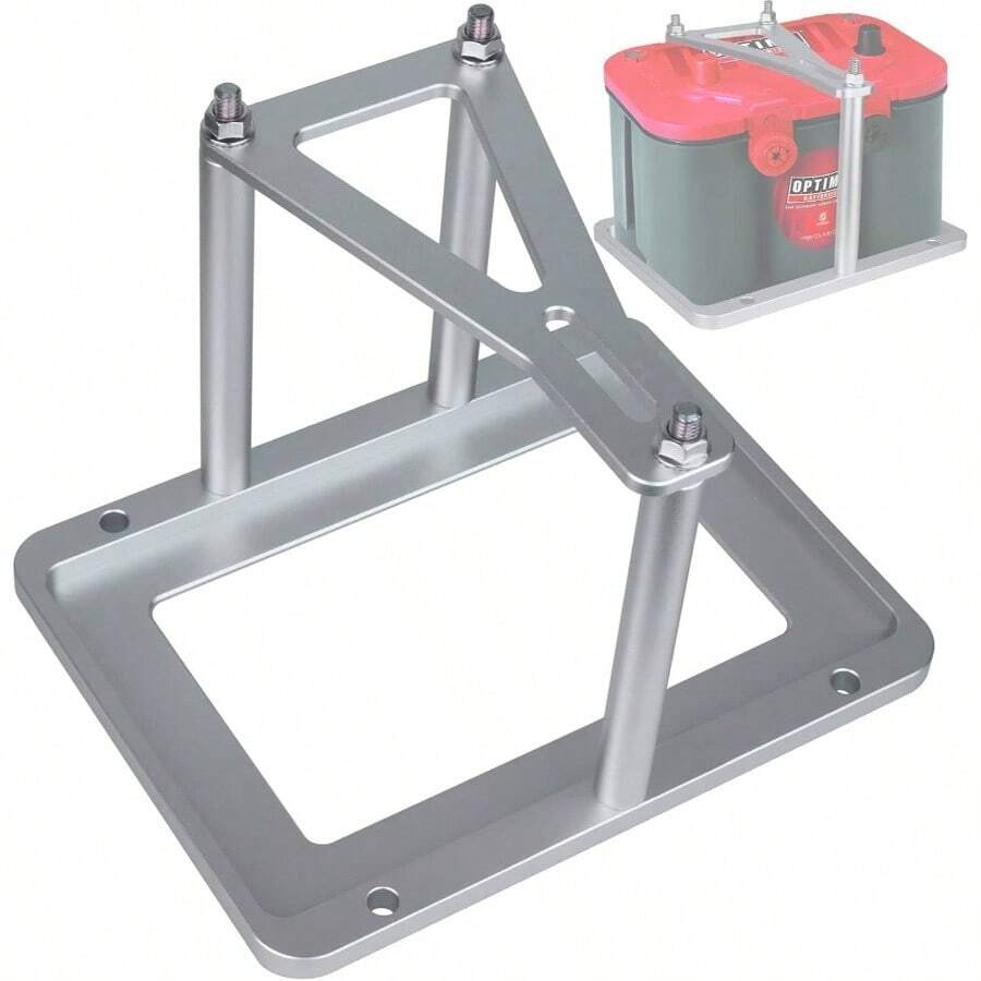 Universal Battery Tray Hold Down - Billet Aluminum Trunk Relocation Box Fit Optima Race Racing Mount Red Yellow Blue Top 34 34R 3478 D34 D3478 34M D34M - inicial - Ver 1