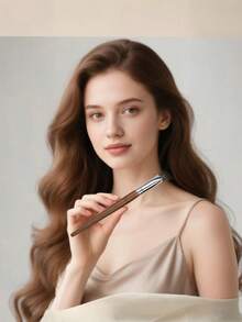 3 件套柔软化妆刷，木柄粉底刷，遮瑕刷，细节刷，BB 霜刷，底妆刷，便捷化妆刷套装 - 紅木色 - 查看 3