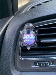 Cute Turtle Car Air Vent Fragrance Holder, Creative Car Interior Decor - Laser Turtle Air Outlet - View 15