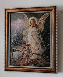 Cuadro Religioso del Ángel de la Guarda – 30 x 25 - 1 - Ver 6