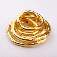 Vòng cổ rắn uốn cong GL Vòng cổ vàng bạc uốn cong Vòng tay linh hoạt Vòng cổ rắn xoắn cho nữ bé gái - Nhiều màu - Xem 7