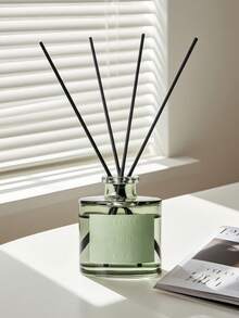 1pc, 50ML Air Freshener With 5pcs Fragrance Sticks, Suitable For Bathroom Deodorizer, Bedroom Fragrance, Home Decor, Glass Bottle, Rectangular, Feather-Free, Long-Lasting Fragrance Essential Oil, Ideal For Eliminating Odors, Valentine's Day Gift, Aromatherapy, Diffuser, Home Fragrance, House Freshener - Multicolor - View 45