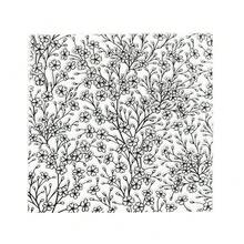 不粘可重复使用柔性粘土纹理垫适用于陶器陶瓷聚合物粘土工具压印浮雕印章草叶花朵图案