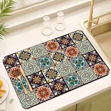 1/2pcs Coffee Mat - Hide Stain Absorbent Rubber Backing Quick Dry Mat For Kitchen Counter Coffee Bar Accessories Dish Drying Mat For Coffee Maker Coffee Maker Coffee Pot Espresso Maker