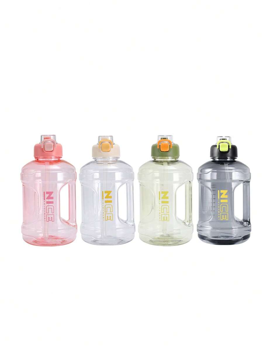 Sports Drinking Bottle, Portable Large Capacity Water Bottle, Hydration Bottle, Stylish Bottle, Leak Proof Water Bottles For Outdoor Sports, Exercise, Fitness, Cycling, Camping, Summer Essentials, Straw Portable Leakproof  Free Bottle
