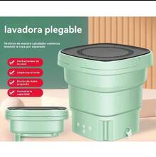 Foldable Washing Machine For Underwear, Mini Portable Washing Machine For Socks - Mint Green - View 2