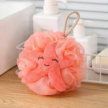 1pc Cute Fruit Shaped Bath Sponge For Kids, Soft & Skin-Friendly Baby Bathing Loofah With Ribbon - Multicolor - View 23