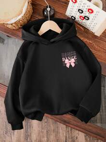 Toddler Girls' Butterfly Decor Warm Hoodie Sweatshirt