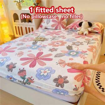 1 st tjockt mjukt och andningsbart madrassöverdrag med snöflingetryck (dubbelstorlek), varmt och fukttransporterande, halkfritt madrassskydd, lätt att ta av och maskintvätta, lämplig för alla årstider, 28 cm djup