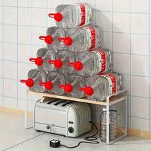 1pc Multi-Layer Storage Rack, Adjustable Height Desktop Storage Shelf, Standing Shelf For Storing Books, Bedroom Study Room Accessories, Home Organization And Storage Supplies - Wood Color - View 7