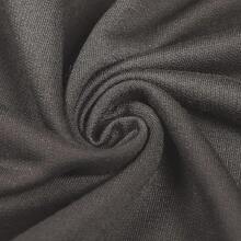 YOUTHGO Sudadera con Capucha para Hombre Manga Corta Playera Camiseta con Bolsillo para Gimnasio Entrenamiento - gris - Ver 4