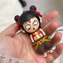 Creative Mengli Doll DIY Resin Car Cute 3D Cute Keychain Desktop Ornaments Play (4 Kinds Of Face-Changing Play