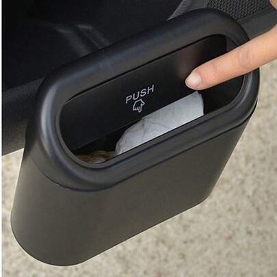 1pc Car Hanging Trash Can/Garbage Bin