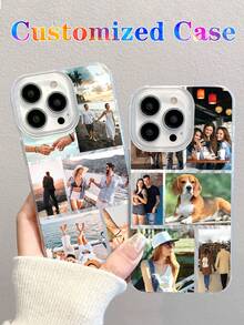 6pcs Custom Travel, Holiday & Celebration Photo Phone Case Protective Cover, Gift For Dad, Mom, Boyfriend, Girlfriend, Compatible With IPhone 11 12 13 14 15 16 Pro Max, Photo Customized Phone Case - Multicolor - View 2