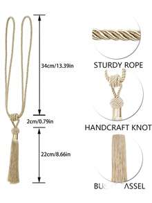 1 szt./2 szt. Nowoczesne minimalistyczne frędzle do zasłon, dostępne w wielu kolorach i rozmiarach