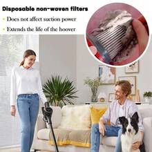 50 piezas/100 piezas, Elemento de filtro desechable para aspiradora, Cubierta de filtro, Accesorios de filtro no tejido para aspiradoras. Muy adecuado para aspiradoras de hogar y oficina, Accesorios para aspiradoras - Universal.