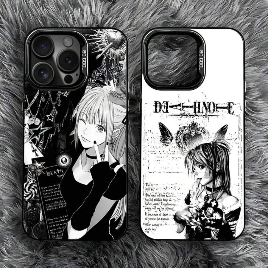 Funda para teléfono Misa D-Death N-Note para 17,16,15,14,13,12,11,Pro,Max,Plus, anti-caída, negro mate, parachoques duro - Z6 - Ver 1