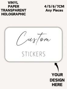1~120pcs Custom Rectangle Stickers Personalized Sticker Logo Stickers Business Stickers Labels Postage Labels Order Stickers Wedding Stickers Party/Birthday Stickers Graduation Gift Graduate Labels/Stickers Father's Day Gift Stickers Independence Day Ideal For Wedding Favors, Baby Shower Gifts, Birthday Goodie Bags, Envelope Seals, Party Decor, Candle Jars, And DIY Crafts Paper/Vinyl/Holographic/Transparent,Office Decor