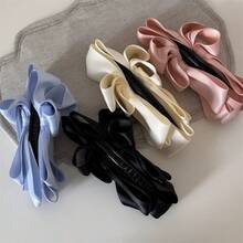 1个甜美波点褶皱发夹，高马尾固定香蕉夹，2026新款发饰，春季 - 彩色 - 查看 3