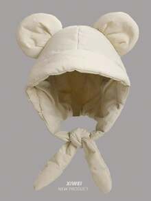 Ear Flap Quilted Trapper Hat For Women, Lightweight, Windproof, Ear Protection, Tie-Up, Suitable For Cycling, Winter Winter Gear - Down Cotton - View 11