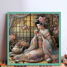 1 Bộ tranh kim cương Geisha 5D quyến rũ - Thiết kế thủ công nghệ thuật kim cương tự làm Hoàn hảo cho phòng khách Phòng ngủ Trang trí nhà cửa Món quà sinh nhật tình bạn bất ngờ Không khung 30cm * 30cm/11,8in * 11,8in - Nhiều màu - Xem 14