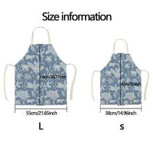 1 pièce Tablier à motif flocon de neige, tablier de nettoyage de maison imprimé créatif et amusant, tablier de cuisine imperméable et facile à nettoyer, tablier de maison créatif, uniforme de travail