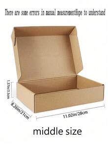 8 piezas/4 piezas/1 pieza - Cajas de envío a granel de color marrón, cajas de correo con cerradura para pequeños negocios, cajas de regalo de cartón medianas para envolver regalos por correo - Embalaje de regalo - Embalaje de regalo pequeño