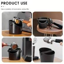 SOKANY 1PC Espresso Percussion Box, Coffee Percussion Bucket.With Detachable Percussion Rod.ABS Material, Easy To Clean.The Bottom Is Non-Slip And Shock-Absorbing Design.Suitable For Home/Cafe/Bar Use.A Must-Have Coffee Accessory For Professionals.