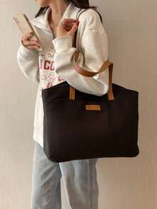 Tote Bag Women Bag, Women Laptop Business Office Work Bag, 14 Inch Computer Compartment Shoulder Bag For Women Top Handle Bag Handbags Casual Bag, Large Capacity Purse Tote Bag For Women With Zipper Shoulder Hobo Bag Shopping Travel Work Crossbody