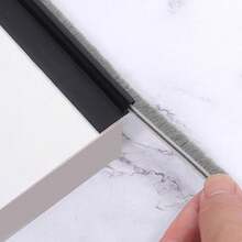 Door Sweep For Door Bottom, Integrated Bottom Door Draft Stopper With Brush, Self-Adhesive Under Door Seal For Insect/Dust/Noise/Hot Or Cold Air Insulation, 100cm
