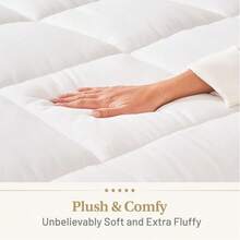 Down Alternative Comforter Queen Size - Fluffy Duvet Insert - Puffy Premium All Season Winter - Luxury Breathable Hotel Plush Comforter - Queen, White,90x90 Inches - White - View 9