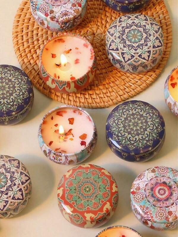 Velas de aromaterapia, tazas de velas perfumadas para decoraciones de bodas y fiestas, adecuadas para aniversarios, Navidad, Día de la Madre, Acción de Gracias, Día de San Valentín, colores y estilos aleatorios