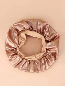 1pc Mulberry Silk Sleep Cap, Satin Hair Wrap, Soft Elastic Waist Mulberry Silk Pajamas, Silk Hair Turban Suitable For Curly Hair  Home Bathroom Decor Fall Decor Back To School