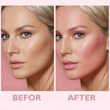 Rubor cremoso para labios y mejillas Love Blush, contorneado y iluminador natural de alto brillo, maquillaje portátil que también puede usarse como colgante decorativo