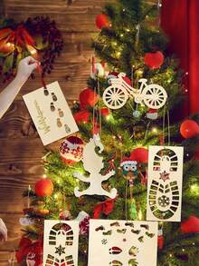 1 set de décorations de Noël, modèle de pied d'accessoire de lutin, échelle de corde de farce de lutin, modèle de lutin, site de construction de lutin, décoration d'elfe d'intérieur pour Noël, convient pour la décoration de sol et de fenêtre