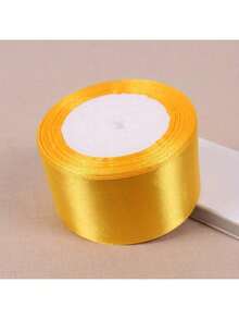 1pc Colorful Satin Ribbon, 4cm Pink Satin Ribbon, 22m Multifunction Rose Bow Satin Ribbon For Cake, Christmas Decoration, Lace Satin Ribbon For Flowers, Fabric Satin Ribbon For Holiday Decoration, Crafts And Gift Wrapping, Versatile Polyester Satin Ribbon For Creative Crafts, Sewing, Cake Decoration And Holiday Decoration - Multicolor - View 9