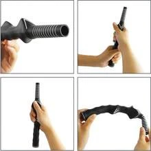 2PCS Right-Hand Golf Swing Training Grip Non-Slip Standard Teaching Aid Warm Up Trainer - Rubber Practice Aid For Beginners & Professionals, Enhance Performance - 黑色 - 查看 7