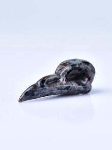 1pc 5cm/1.97in Crystal Carved Bird Skull Decor, Desktop Ornament, Ideal Crystal Gift